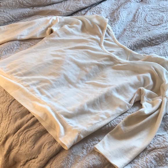 BCBGeneration White Sheer Sweater Size L - Picture 3 of 4